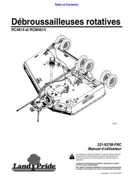 Land Pride RC4614 Rotary Cutter Manuel utilisateur