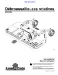 Land Pride RCD18 Series Rotary Cutters Manuel utilisateur