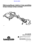 Land Pride RCP30 Series Parallel Arm Cutters Manuel utilisateur