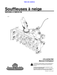 Land Pride SBD35 Series Snow Blowers Manuel utilisateur