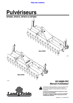 Land Pride SP30 Series Soil Pulverizers Manuel utilisateur