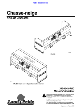 Land Pride SPL05 Series Loader Mount Snow Pushers Manuel utilisateur