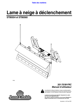 Land Pride STB05 Series Snow Trip Blades Manuel utilisateur