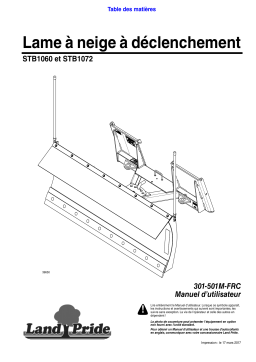 Land Pride STB10 Series Snow Trip Blades Manuel utilisateur