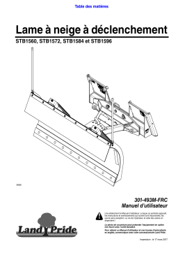 Land Pride STB15 Series Snow Trip Blades Manuel utilisateur