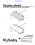 Land Pride VRS30 &amp; VRC30 Series Vibratory Rollers Manuel utilisateur