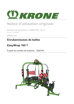 Krone BA EasyWrap 165 T (BW301-20) Mode d'emploi