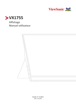 ViewSonic VX1755 MONITOR Mode d'emploi