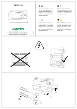 Regin OPA151D-4 Controller Mode d'emploi