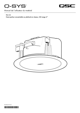 QSC Hardware Q-SYS NL-C4 Network Loudspeaker Manuel utilisateur