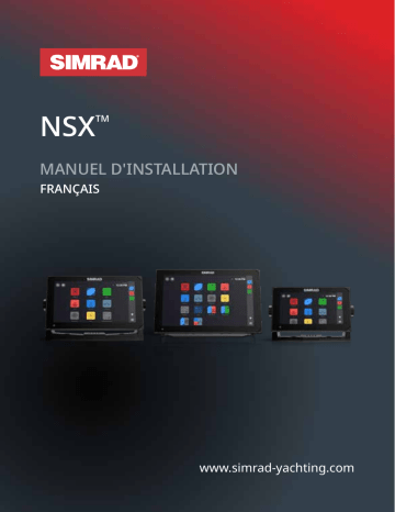 Simrad NSX Installation manuel | Fixfr