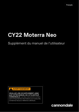 Cannondale Moterra Neo Carbon Alloy 2022 Manuel du propriétaire