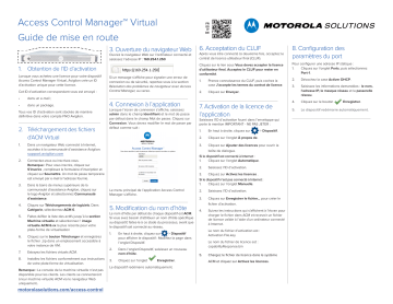 Avigilon ACM 6 Virtual Mode d'emploi | Fixfr