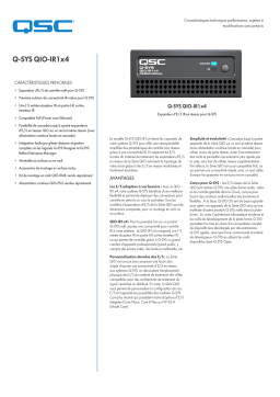 QSC Q-SYS QIO-IR1x4 network IR I/O expander spécification