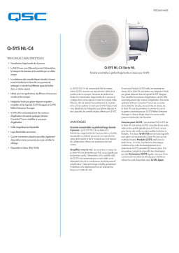 QSC NL-C4 network PoE ceiling loudspeaker spécification