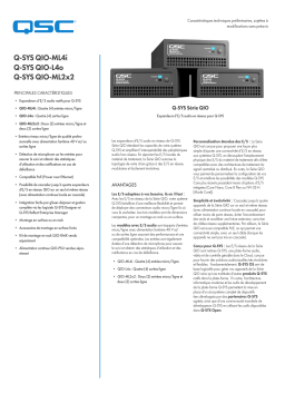 QSC QIO Series network audio I/O expanders spécification