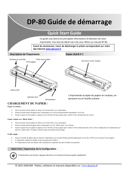 Dascom DP-80 Guide de démarrage rapide