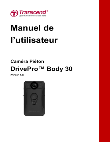 Transcend DrivePro Body 30 Manuel du propriétaire | Fixfr