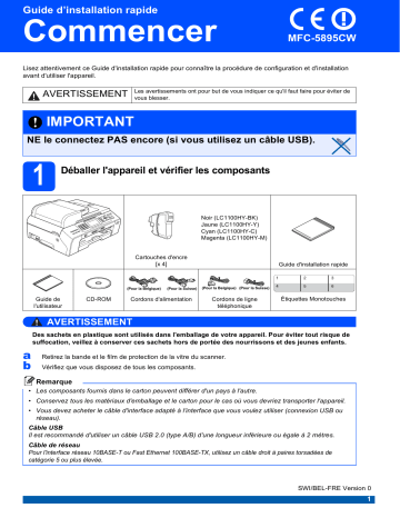 Brother MFC-5895CW Manuel du propriétaire | Fixfr