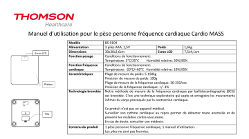 Thomson BS-9104 Manuel du propriétaire | Fixfr