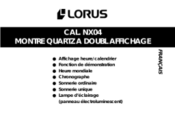 Lorus NX04 Manuel du propriétaire