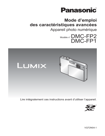 Panasonic lumix dmc fp1 Manuel du propriétaire | Fixfr