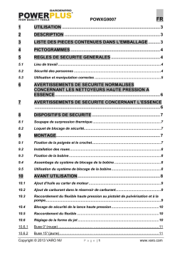 Powerplus pow xg 9007 Manuel du propriétaire