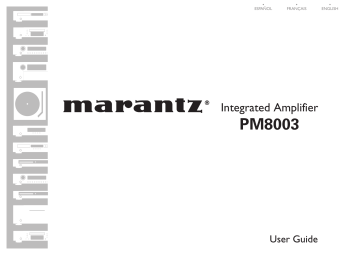 Marantz PM8003 Manuel du propriétaire | Fixfr