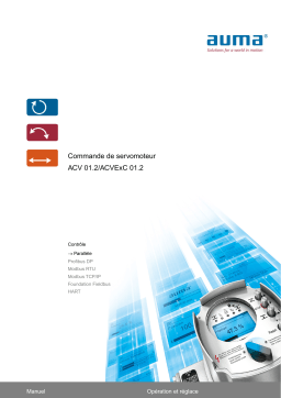 AUMA Actuator controls ACV 01.2/ACVExC 01.2 Manuel utilisateur