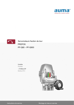 AUMA Part-turn actuators PF-Q80 Mode d'emploi