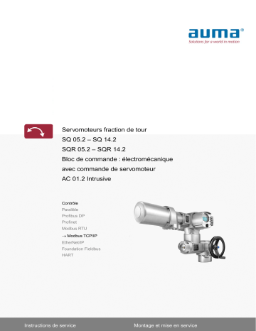 AUMA Part-Turn actuators SQ 05.2 Mode d'emploi | Fixfr