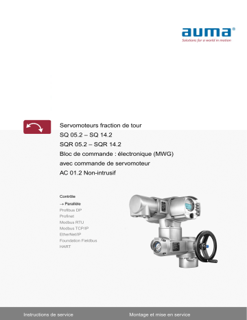 AUMA Part-Turn actuators SQ 05.2 Mode d'emploi | Fixfr