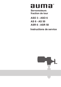 AUMA Part-turn actuators ASO 3 Mode d'emploi