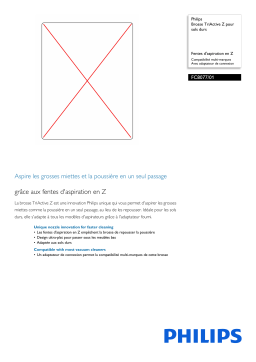 Philips FC8077/01 Brosse TriActive Z pour sols durs Manuel utilisateur