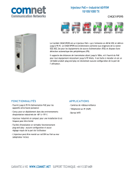 Comnet CNGE1IPS95 Fiche technique