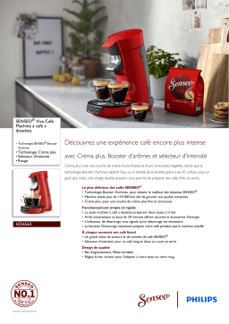 SENSEO® HD6563/81R1 SENSEO® Viva Café Machine à café à dosettes Manuel utilisateur