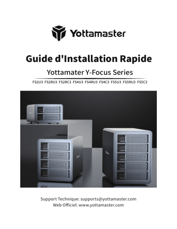 Yottamaster Boîtier Raid Manuel utilisateur | Fixfr