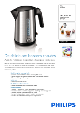 Philips HD4631/20 Bouilloire Manuel utilisateur