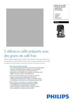 Philips EP3246/70R1 Series 3200 Machines espresso entièrement automatiques Manuel utilisateur