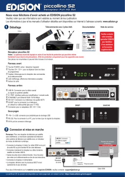 Edision PICCOLLINO S2 Manuel utilisateur