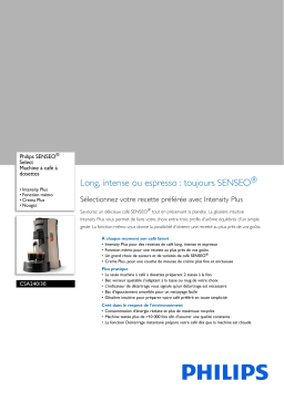 Philips CSA240/30 SENSEO® Select Machine à café à dosettes Manuel utilisateur