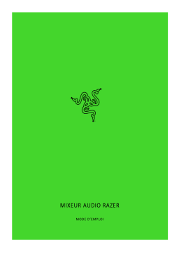 Razer Audio Mixer | RZ19-03860 Mode d'emploi