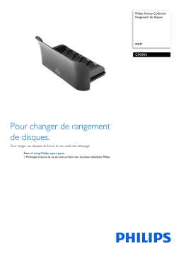 Philips CP0904/01 Avance Collection Rangement de disques Manuel utilisateur