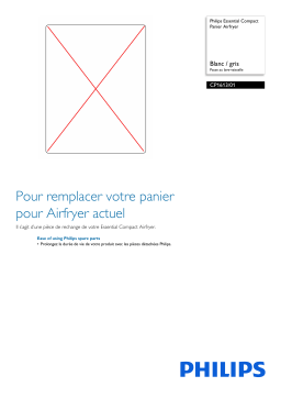 Philips CP1613/01 Essential Compact Panier Airfryer Manuel utilisateur