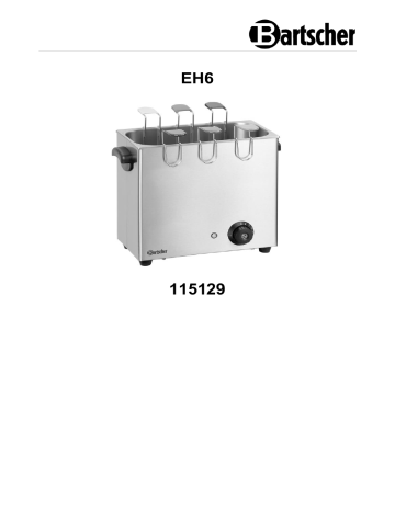 Bartscher 115129 Egg boiler EH6 Mode d'emploi | Fixfr