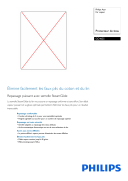 Philips GC4625/02 Azur Fer vapeur Manuel utilisateur