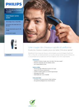 Philips HC5612/15 Hairclipper series 5000 Tondeuse à cheveux lavable Manuel utilisateur