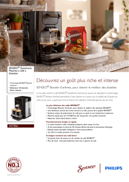 SENSEO® HD7866/61R1 SENSEO® Quadrante Machine à café à dosettes Manuel utilisateur