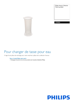 Philips CP0900/01 Avance Collection Mesure graduée Manuel utilisateur