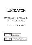 Luckatch Casque de v&eacute;lo Manuel utilisateur